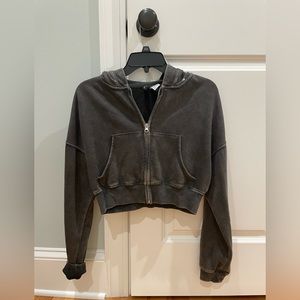 H&M cropped zip up jacket